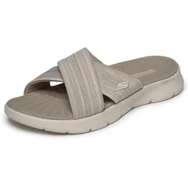 SKECHERS Damen Go Walk Flex Sandal Impressed Flat, Braun, 37 EU