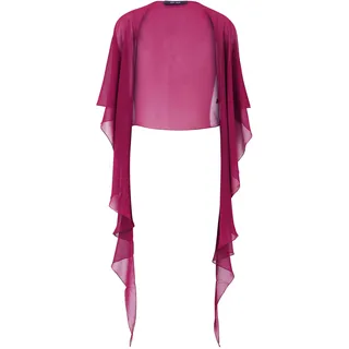 Vera Mont Damen Chiffonstola mit Volant S, Sweet Berry - S