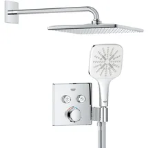 Grohe Precision Smartcontrol - Brauseset mit Thermostat, Für Unterputzmontage, 31x31 Cm, 3 Strahlarten, Chrom 34876000