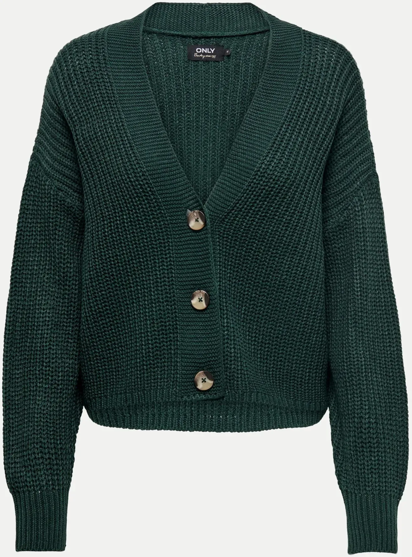 Struktur Strickjacke Carol Grün XL