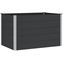 vidaXL Hochbeet 150 x 100 x 91 cm Schwarz