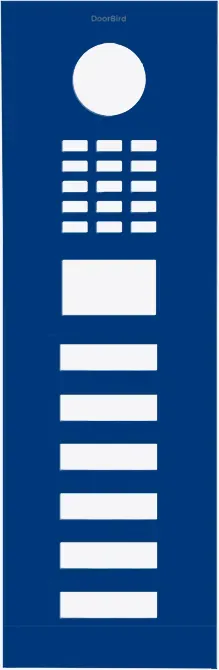 DoorBird D2106V Frontblende Ultramarinblau, Edelstahl, pulverbeschichtet, seidenmatt