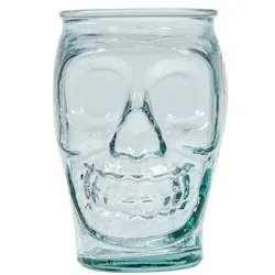 Recyceltes Glas Becher Schädel 45 cl