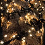 Sirius Tech-Line Lichterkette Cluster Start-Set 180 LED warmweiß 3 m außen 230V schwarz - Schwarz