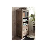 MASSIVMOEBEL24.DE Regal 55 x 37 x 120 cm Grau