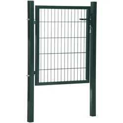 HOMCOM Gartentor Stahl, PVC