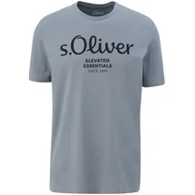 S.Oliver T-Shirt mit Label-Print, Graphit, XXL