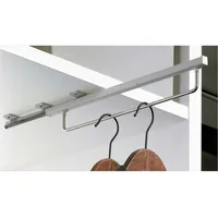 Hettich Kleiderbügelhalter mit Auszugsführung auf Quadro Basis, 350 mm,