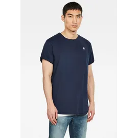 G-Star Lash Ribbed Kurzarm-T-Shirt Sartho Blue II M
