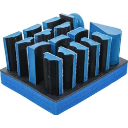 BGS Klett-Schleifblock-Satz | 16-tlg.