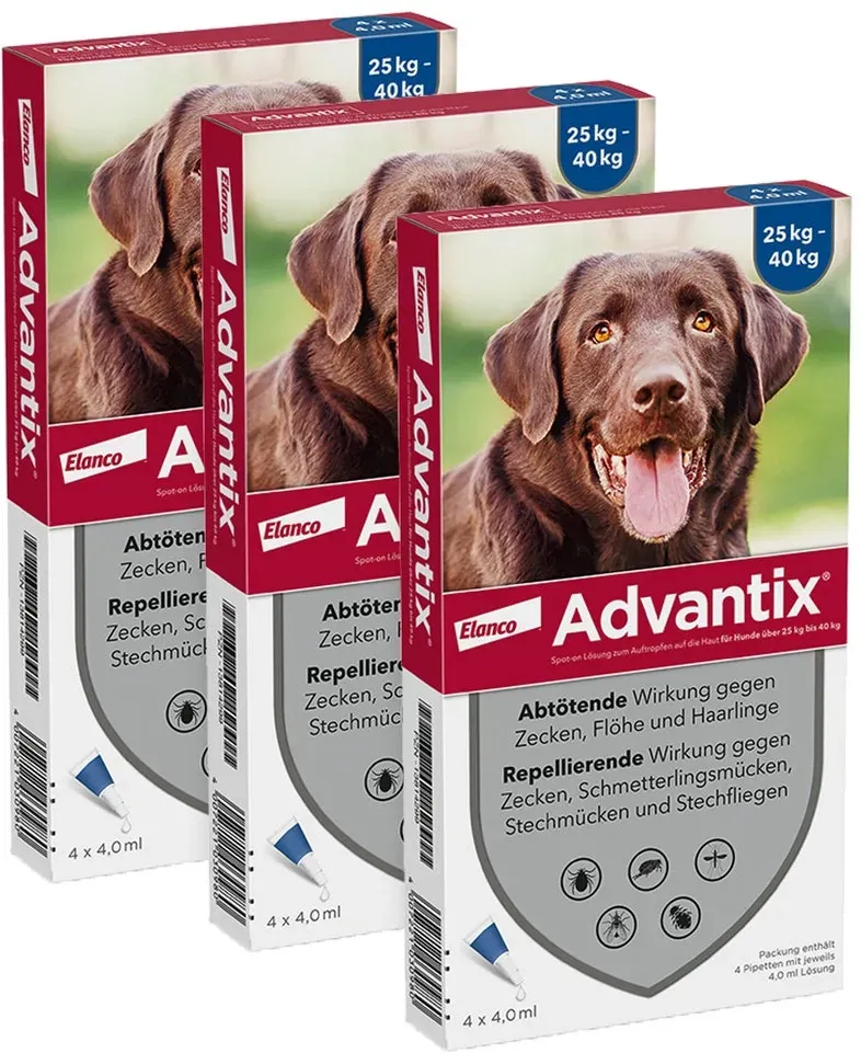 Advantix Spot-on Hunde 25-40 kg 12X4,0 ml