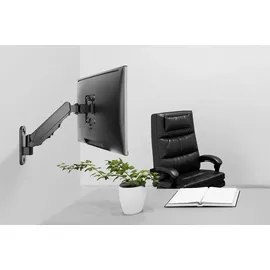 Digitus Universal Single Monitorhalter mit Gasdruckfeder Schwarz