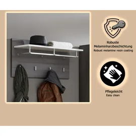 INOSIGN Garderobenpaneel Line 80 x 40 x 28 cm Grau