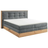 U N O Sports Boxspringbett Preston ca. 180x200 Hellgrau