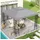 Outsunny Pavillon-Ersatzdach 1 Stück 3 x 3 m Hellgrau