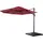 Mendler Gastronomie-Ampelschirm HWC-A96 Ø 400 cm bordeaux Alu inkl. Ständer