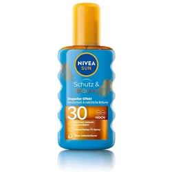 NIVEA SUN Sun Schutz & Bräune Öl LSF 30 Sonnencreme 200 ml 