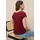 TAMARIS T-Shirt "mit Rundhals und lockerem Schnitt, aus angenehmem Viskose-Jersey", Damen, Gr.