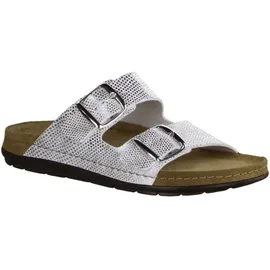 ROHDE Damen Pantolette gemusterter Zweiriemer mit Schnalle Rodigo-D 5872, Größe:38 EU,