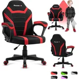 huzaro Schreibtischstuhl Kinder Ranger 1 0 Gaming Stuhl Racing Sessel Bürostuhl Drehstuhl Gamer bis 130 kg mesh Rot - Rot