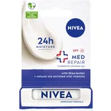 NIVEA Med Repair Lippenstift mit Sheabutter, pflegenden Ölen und Vitaminen LSF 15 4,8 g