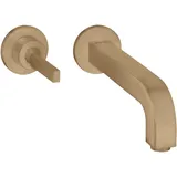 Hansgrohe Axor Citterio Einhebel-Waschtischmischer Unterputz Rosette für Wandmontage, Auslauf 160mm, und - Brushed Bronze