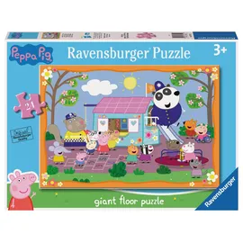 Ravensburger Kinderpuzzle 03141 - Peppa Pigs Clubhouse - Bodenpuzzle mit 24 großen Puzzleteilen, für Peppa Wutz-Fans ab 3 Jahren