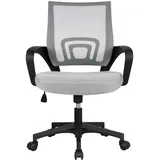 Yaheetech Drehstuhl Mesh Grau