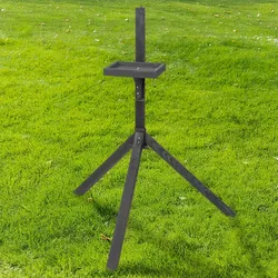 VOSS.garden Vogelhaus Ständer Stay, Holz, schwarz, ca. 92cm