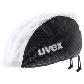 Uvex rain cap bike - wind- & wasserabweisend - flexible Passform - black white L/XL