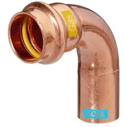 AQUAGAS Pressfitting Bogen 90 Grad, i/a 28 mm