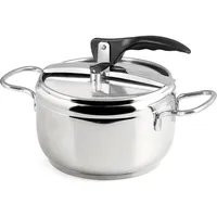 INOXPRAN Kochtopf Druck Edelstahl, Edelstahl, 32 x 21 x