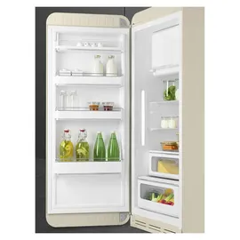 Smeg FAB28LCR6 Retro-Kühlschrank (270 l, 1530 mm hoch, Creme)
