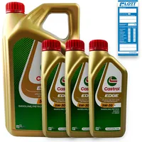 8 Liter Castrol Motorenöl Edge Fluid Titanium 5W-30 M Motoröl Oil Ö 15BF6C