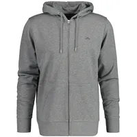 GANT REG Shield Full Zip Hoodie Herren Grau 4XL