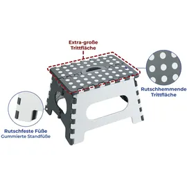 Wenko Klapphocker 35 x 22 x 27 cm grau