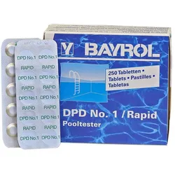 250 Bayrol Testtabletten DPD 1 Chlor-Wert für Pooltester