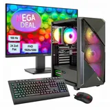 gamemax Gaming-PC MegaDeal Striker 2734 AMD Ryzen 5 5500 4,0 GHz 16 GB RAM 480 GB SSD RTX 5060 Win 11