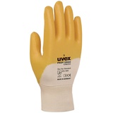 Uvex 60147 7 Profi Ergo enb20 a Sicherheit Handschuh, Größe: 7, Weiß, Orange