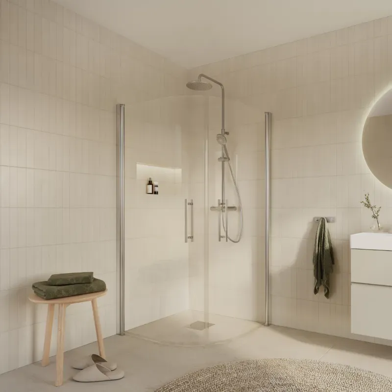 Euroshowers Round Viertelkreisdusche