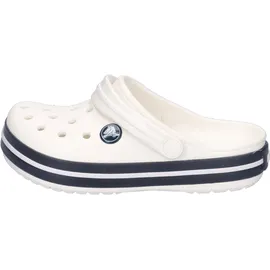 Crocs Crocband Clog Weiß/Marineblau, Größe 46, Weiß Marineblau, 29/30 EU