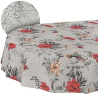 ANRO Stoff Tischdecke Tischwäsche Textil Tischtuch Baumwolle Polyester Gewebe