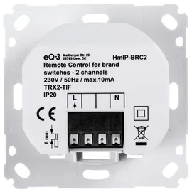 eQ-3 Homematic IP Wandtaster für Markenschalter, 2-fach,