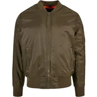 Build Your Brand Bomber Jacke - Dark Olive -