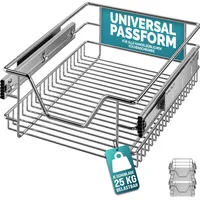CASARIA 2x Teleskopschublade Schrank Schubladen Ausziehbar 40cm 20kg Belastbar