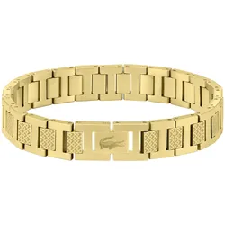 Freundschaftsarmband LACOSTE "Schmuck Parnterarmband METROPOLE", gold (gelbgoldfarben), Armbänder, Herren, 20cm, Edelstahl