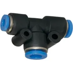 Riegler T-Steckverbindung »Blaue Serie«, reduzierend, Schlauch- Ø2x10/1x6