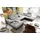 MID.YOU Wohnlandschaft Kunstleder 3-Sitzer Schwarz/Silber