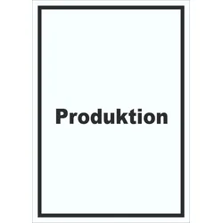 Produktion Schild mit Text Herstellung Fertigung hochkant A6 (105x148mm)