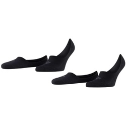 Burlington Herren Füßlinge, Multipack - Everyday IN, Anti-Slip Heel, einfarbig Schwarz 45-46 4er Pack (2x2P)